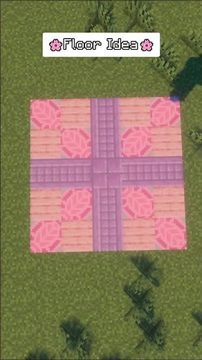 Aesthetic Pink Floor Design In Minecraft! 🌸✨
