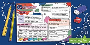 Grammar Practice Mats for Home: Word Types (Ages 5 - 7)