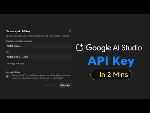 How To Setup Google AI Studio API Key - Google Studio API Key Tutorial
