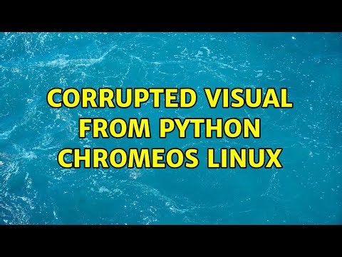 Corrupted visual from python chromeos linux