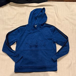 Adidas Royal Blue Hoodie with Black Accents