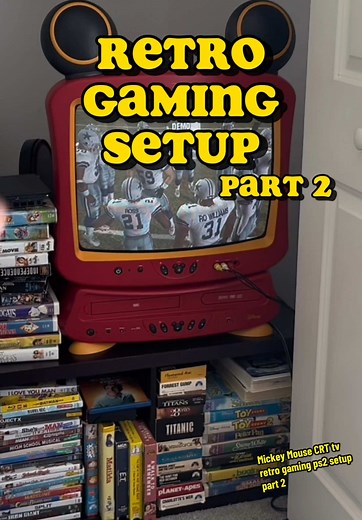 Mickey Mouse CRT TV Retro Gaming PS2 Setup Explained