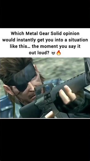 What’s Your Wildest Metal Gear Solid Take? 💀🔥 #shorts #gaming #mgs #snakeeater #kojima