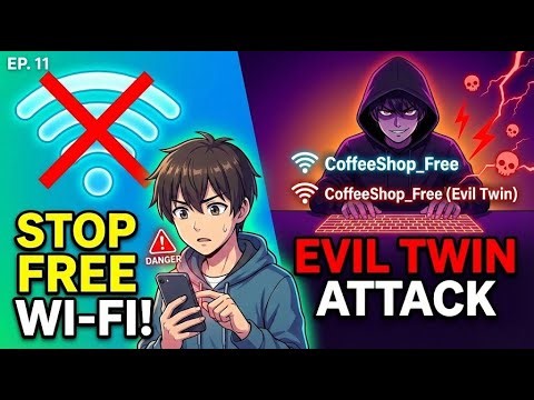 Stop Using Free Wi-Fi! (The Evil Twin Attack Explained) Ep. 11