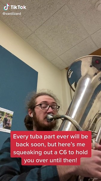 Back with more soon! Finding more uh, interesting tuba parts… #tuba #music #classicalmusic #highnotesonalowinstrument