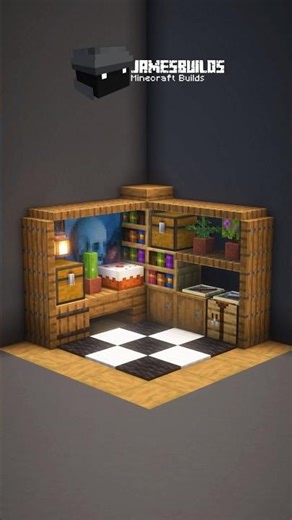 Simple Interior Design Idea | Minecraft Tutorial #shorts