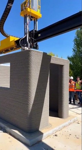 3D Concrete Printer Builds Future Home