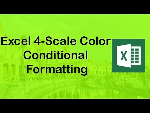 How to use Excel 4-Scale Color Conditional Formatting