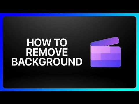 How To Remove Background In Clipchamp Tutorial