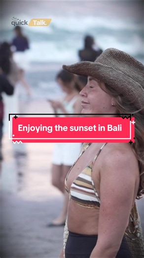 Enjoying the Sunset in Bali: A Moment of Reflection