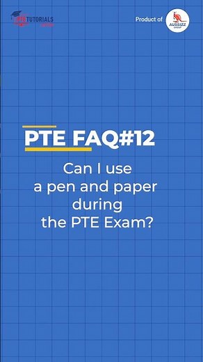 Can I use a pen and paper during the PTE exam? #ptetutorials #shorts #englishtest #pte #pteexam