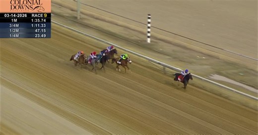 Incredibolt storms to 4-length Virginia Derby win, surging atop Kentucky Derby points race