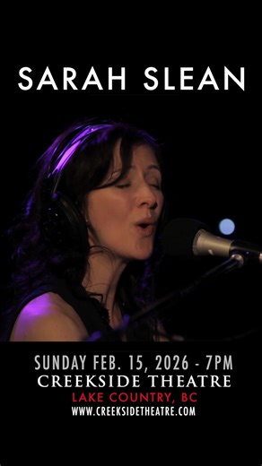 👀DID YOU HEAR??? Sarah Slean will be accompanied by the Concertmaster and the OSO string quartet on Sunday February 15! Only a few tickets remain at www.creeksidetheatre.com Treat yourself to a truly beautiful night of music: Sarah’s soaring voice, poetic storytelling, and spellbinding piano, paired with the rich warmth of live strings, promise a night of pure atmosphere—romantic, powerful, and achingly beautiful. 💘Valentine's gift perhaps? #valentinesday #February#lakecountryevents #browniepo