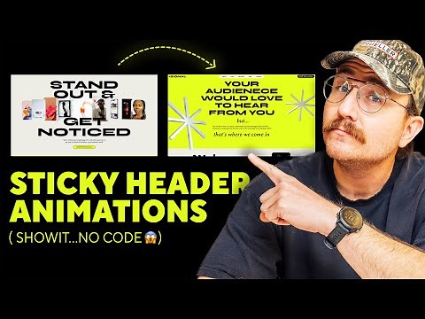 Creating a Sticky Header Animation on Showit Without Coding
