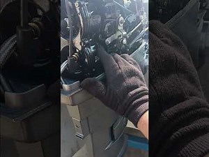 Outboard boat motor low compression repair