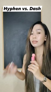 #grammartips hyphen vs. dash | Winma Carvajal