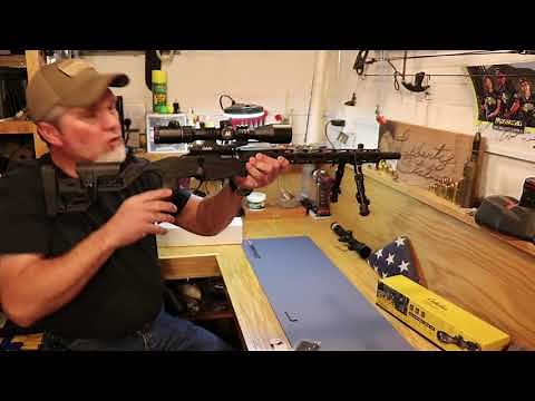 Cabela's AR Scope 3-12X44 with lighted reticle.