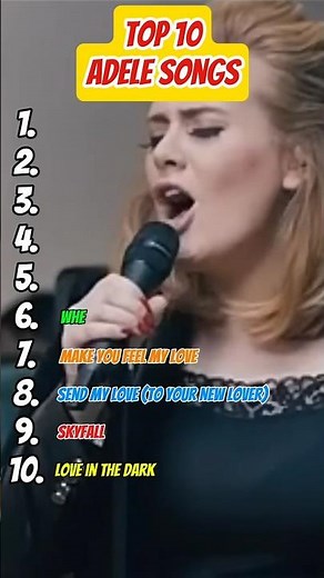 Adele Top 10 Greatest Hits Ranked 🎤👑 – #1 Will Give You Chills! #Adele #Top10 #MusicShorts