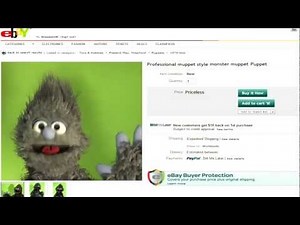 Monster Puppet on eBay