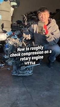 Simple and easy way to roughly test a rotary engine compression #cars #rotaryengine #engine #rx8