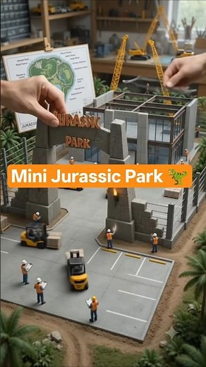 Building a Miniature Jurassic Park from Scratch! 🦖 | Hyper Realistic DIY Construction Timelapse