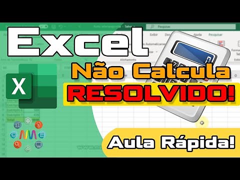 Excel (Aula Rápida) - Planilha que não calcula fórmula automaticamente | Como resolver | Solução
