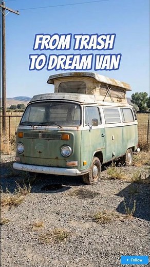 Abandoned Van to Dream Camper Build | Full Conversion Timelapse #beforeafter