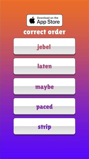 Alphabetic - Can You Beat The Clock? #wordgames