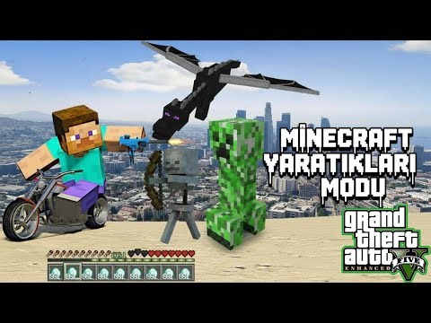 🧱 GTA 5 Enhanced Minecraft Yaratıkları Modu Nasıl Kurulur?