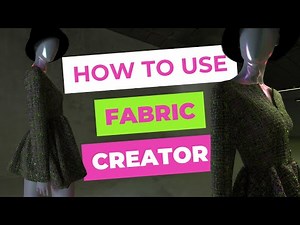 How to use Fabric Creation in Clo3D 7.3 — Clo3D Beginner Tutorial