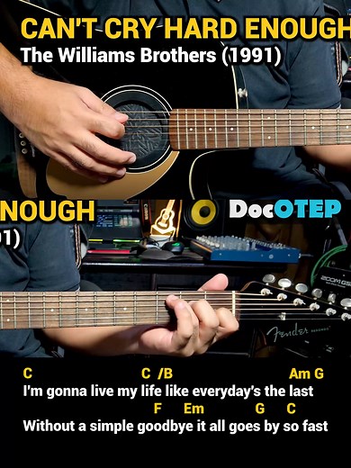 Can't Cry Hard Enough - The Williams Brothers (1991) Easy Guitar Chords Tutorial with Lyrics #DocOtepGuitarTutorial | Doc OTEP Studio