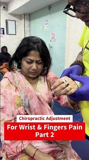 Wrist & Finger Pain Relief | Chiropractic Adjustment by Dr. Rajneesh Kant (Part 2)