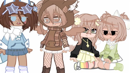 With @gachasummer0 @gachawinter_ @springacha0 💅💅💅💅