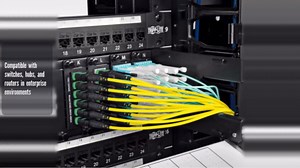 Tripp Lite MTP/MPO (APC) Singlemode SMF Fiber Patch Cable 12 Fiber QSFP+ 40/100Gbe, QSFP+ 40GBASE-PLR4, Plenum, Push/Pull Tab 7M 23ft (N390-07M-12-AP)