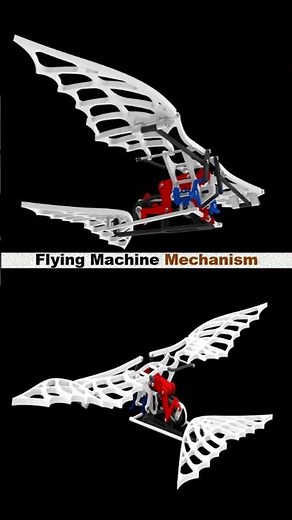 Flying Machine Mechanism✅🪽 #AviationTech#FlyingMachine#Mechanisms#Ornithology#Biomimicry#WingDesign