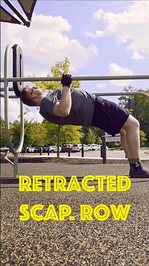 Retracted Scapula Rows | Build Back Strength & Fix Your Posture #back #calisthenics #pullups #row