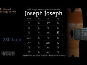 Joseph Joseph (280 bpm) - Gypsy jazz Backing track / Jazz manouche