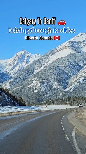 ❄️🇨🇦 Calgary to Banff Winter Drive 🚗🇨🇦 Experience the magic of the Rockies wrapped in snow — every turn feels like a dream! 🏔️❤️ #CalgaryToBanff #BanffWinterWonderland #CanadianRockies #WinterRoadTrip #ExploreAlberta #TravelCanada #RomanticGetaway #BanffNationalPark #SnowyMountains #ScenicDrive #BanffWinter #BanffTown #WinterInBanff #BanffNationalPark #WinterWonderland #ExploreAlberta #TravelCanada #BeautifulDestinations #mountains #snow #TransCanadaHighway #WinterDriveCanada #RockyMountai