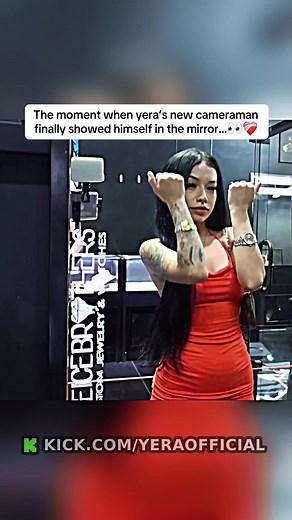 The moment when yera’s new cameraman finally showed himself in the mirror…👀❤️‍🩹 #yeraofficial #tiagz #fyp