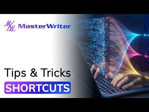 SHORTCUTS | Tips & Tricks | MasterWriter