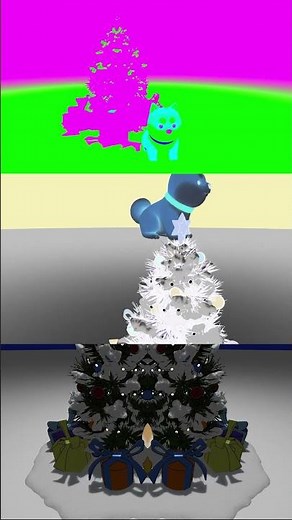 Cute Dog Decorates a Christmas Tree Sponsored Effects By Klasky Csupo 2001 Effects Combined