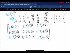 Multiplying Matrix by Scalar with DESMOS