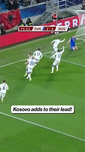 Kosovo adds on another goal over Slovakia! 👏🇽🇰