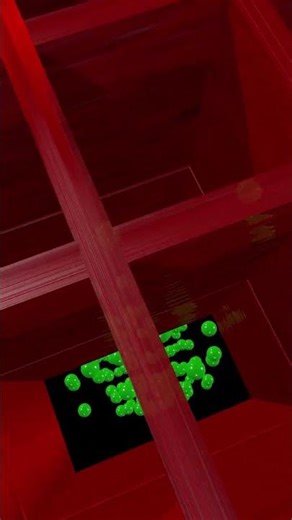 Yellow Balls Falling #shorts #satysfying #animation #3d