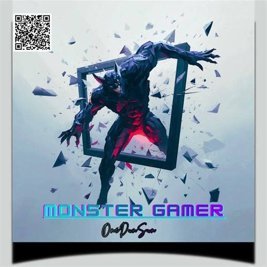 ' Monster Gamer Logo ' (Designing) Jumping Out Game 🎮