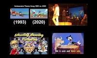Mix of 4 videos from youtube : Animaniacs Theme Song Mashup (UPDATED WITH REBOOT VERSION)