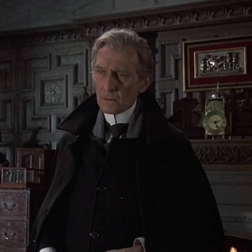 Peter Cushing in The Creeping Flesh (1973) Film Analysis