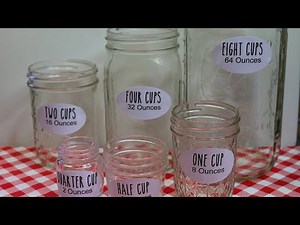 Master Measuring with Mason Jars ~ Noreen's Kitchen Basics