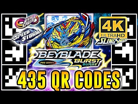ALL 435 QR CODES BEYBLADE BURST SURGE APP IN 4K Beyblade Burst QR Codes