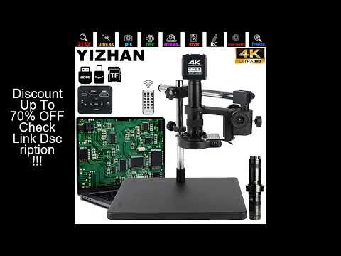 4K UHD Professional Industrial Microscope For Soldering, HDMI USB Digital Microscope Camera 1/1.8" i